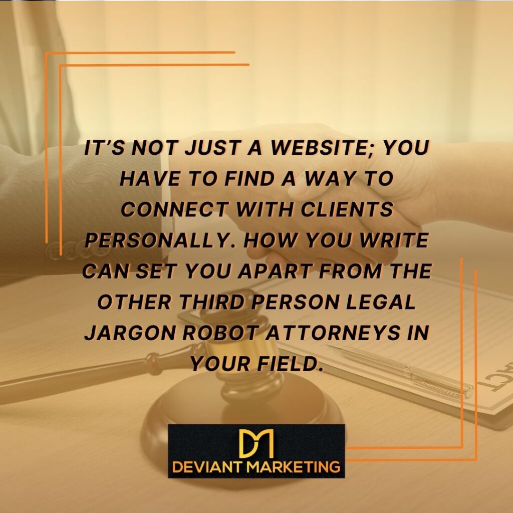 Another Legal Website Mistake | Deviant Marketing | Legal Marketing Near Me
